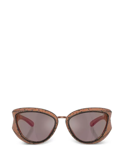 Diesel lentes de sol cat eye con aberturas