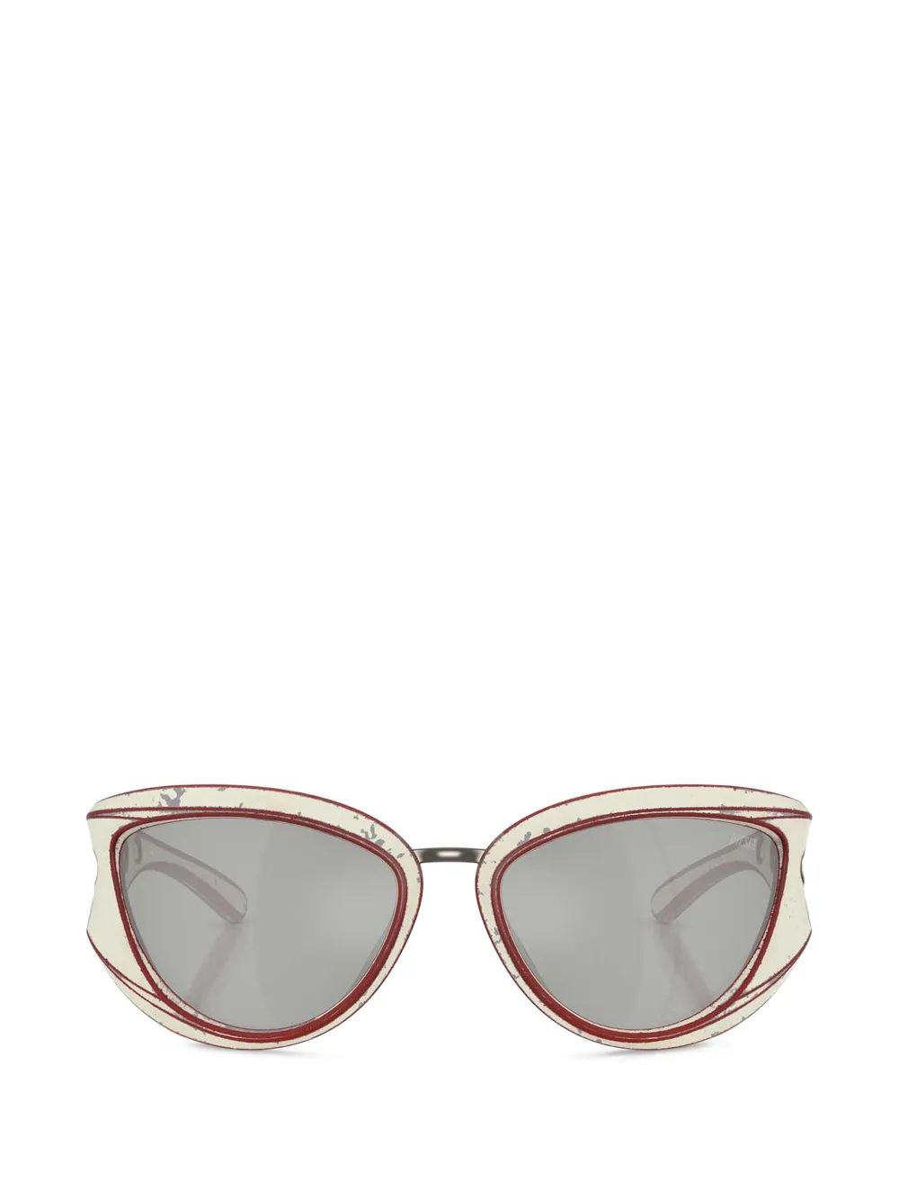 Diesel cat-eye frame sunglasses - Weiß
