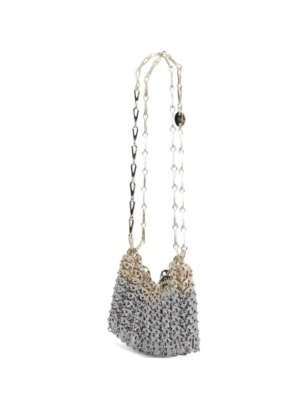 Rabanne Nano Skyline Shoulder Bag in Silver