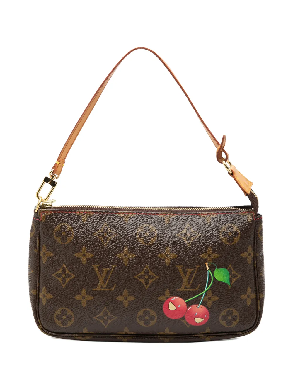 Louis Vuitton Pre-Owned 2004 Takashi Murakami Monogram Cherry Pochette Accessoires shoulder bag - Marrone