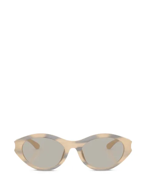 Diesel cut-out oval-frame sunglasses