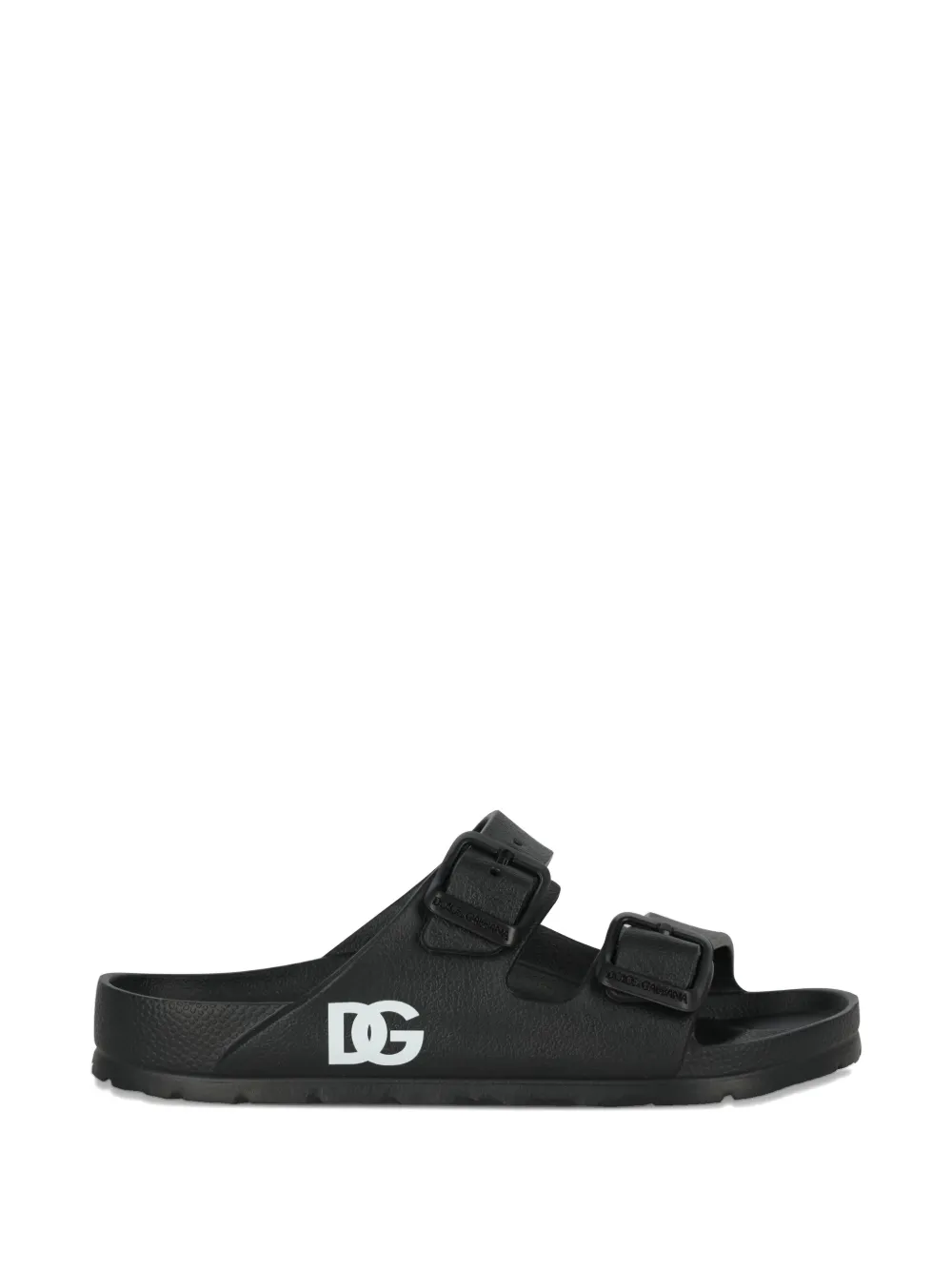 Dolce & Gabbana Kids logo-print sandals Zwart