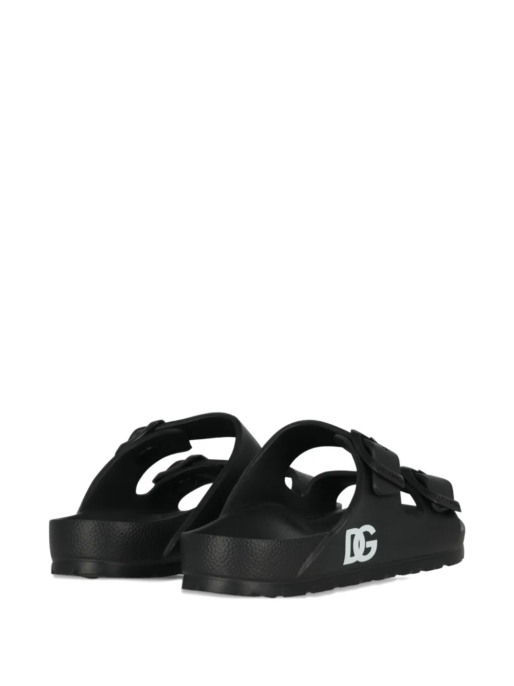 Dolce & Gabbana Kids logo-print sandals Zwart