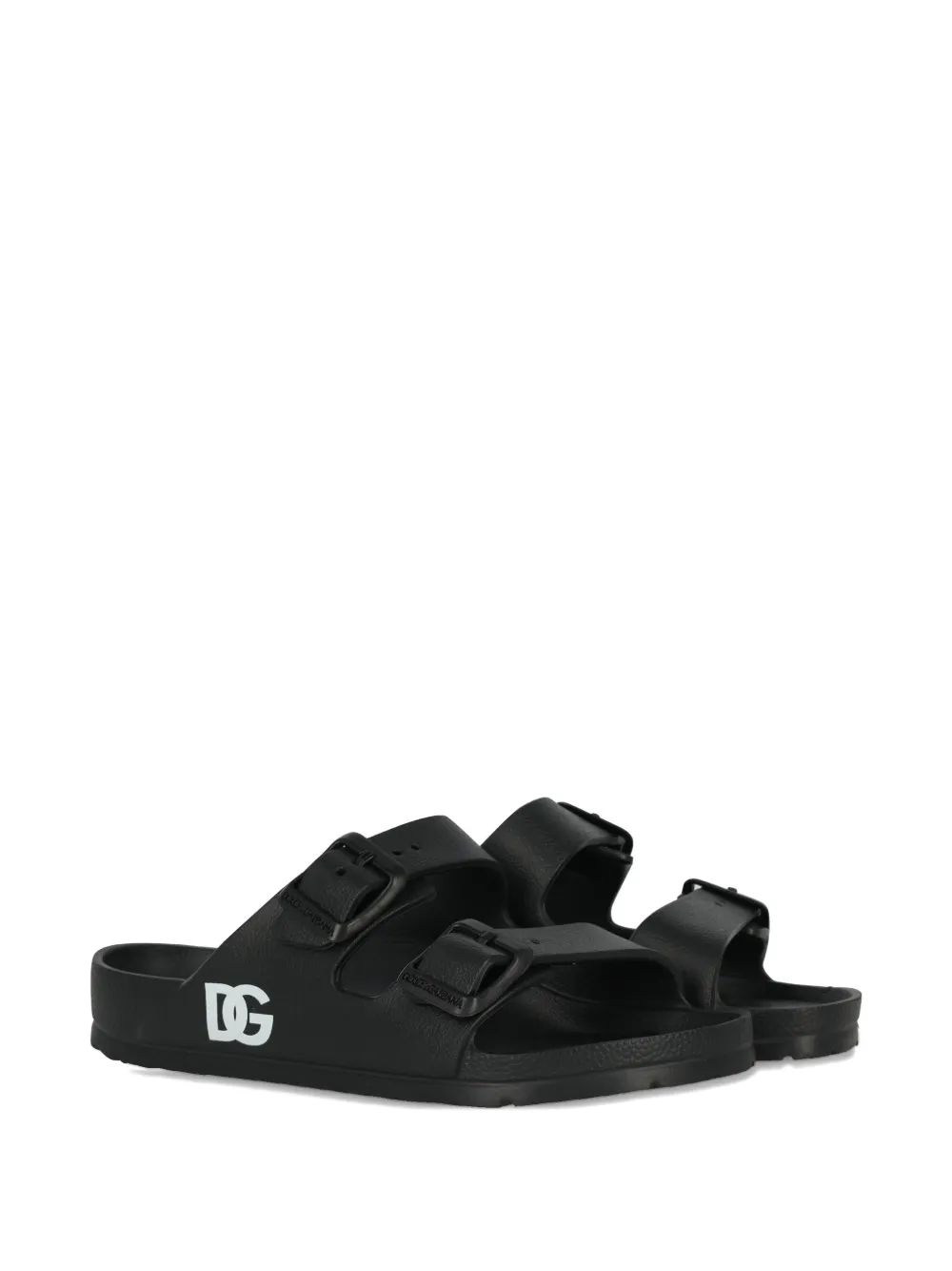 Dolce & Gabbana Kids logo-print sandals Zwart
