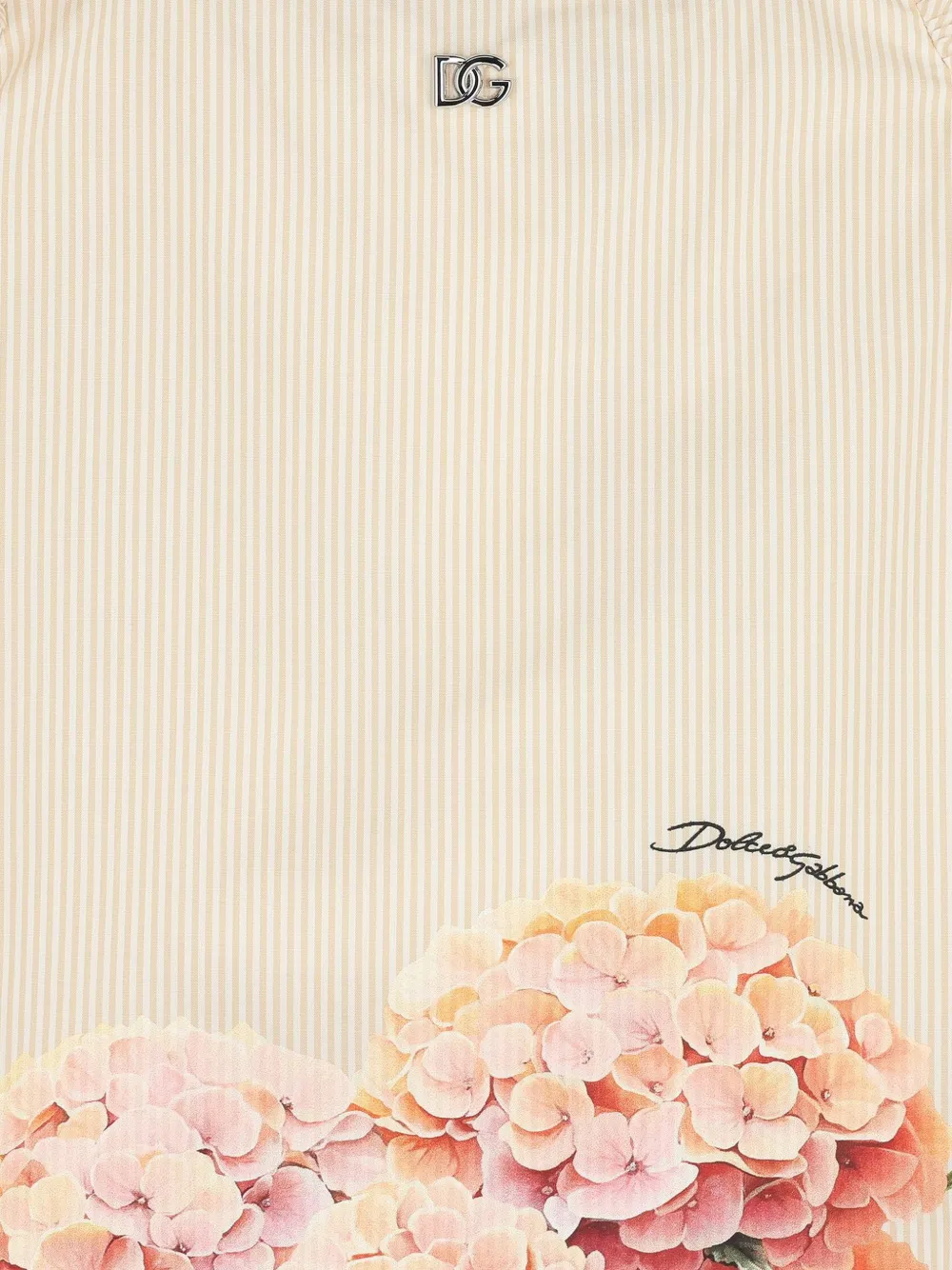 Dolce & Gabbana Kids Jurk met bloemenprint Beige