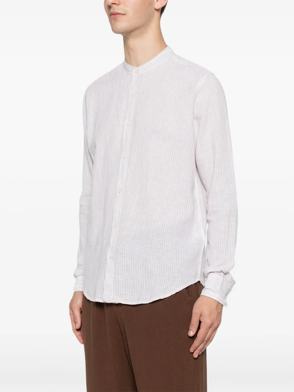  Imperial Camisa A Rayas Verticales - Marrón 