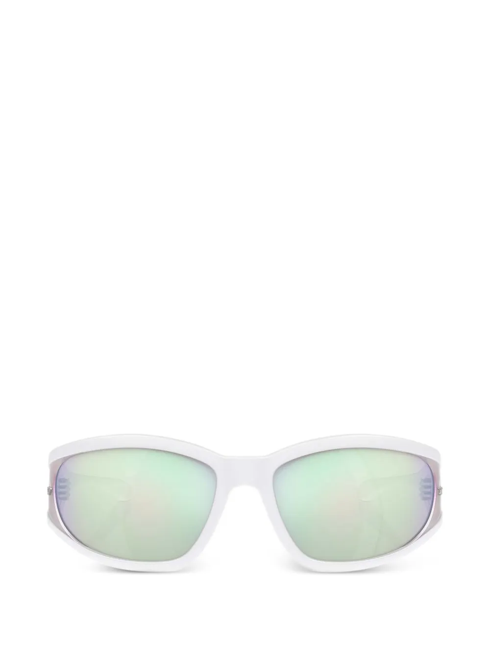Diesel geometric-frame sunglasses - Bianco