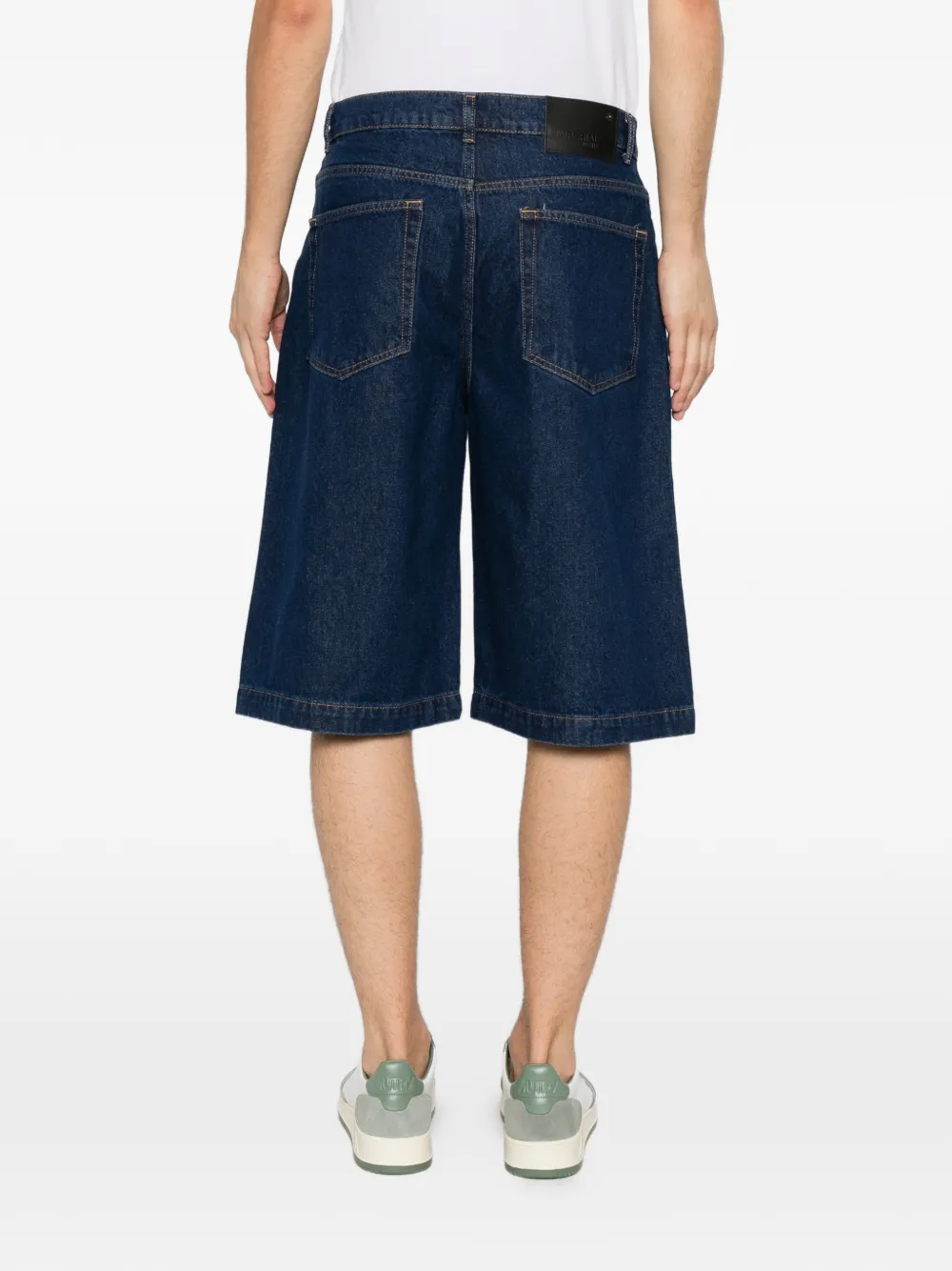 IMPERIAL Denim shorts met logo Blauw