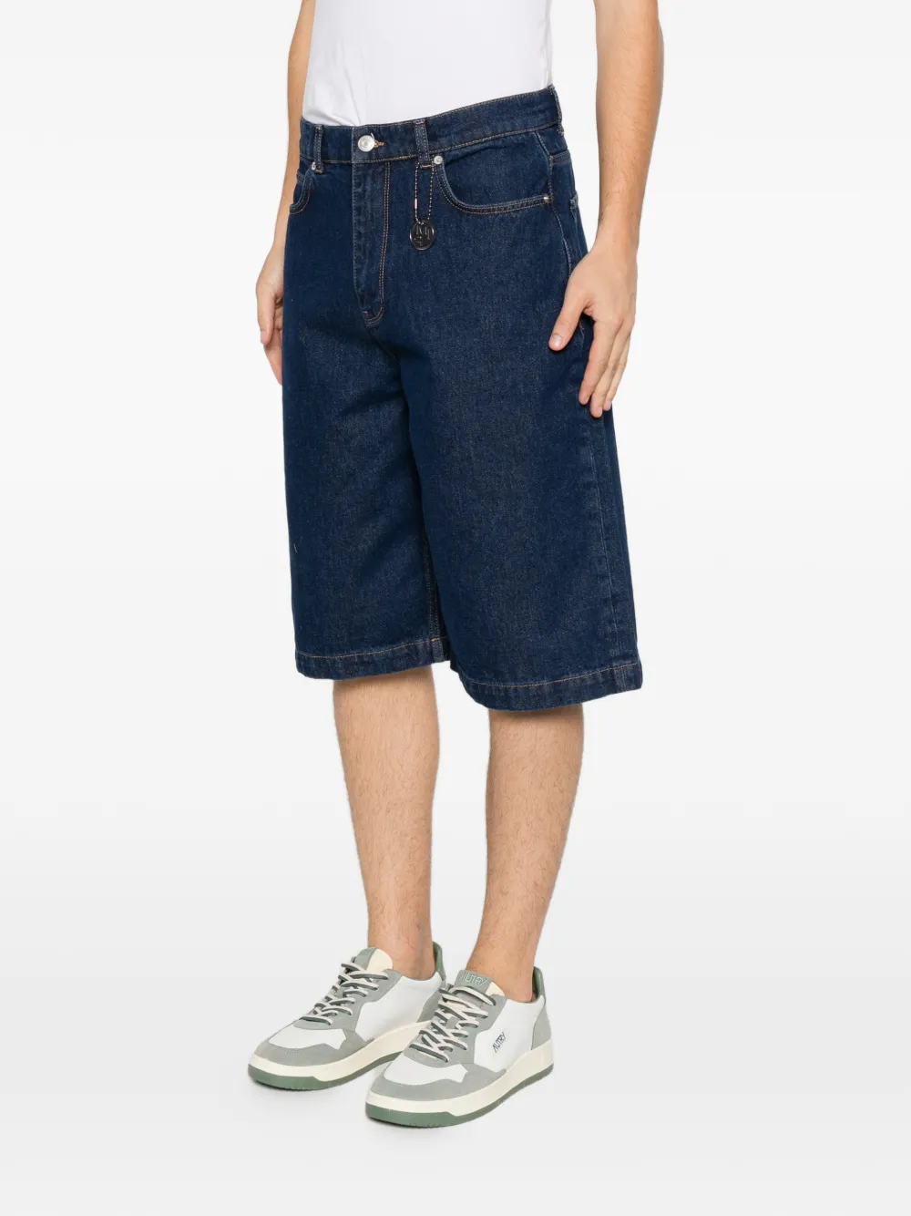 IMPERIAL Denim shorts met logo Blauw
