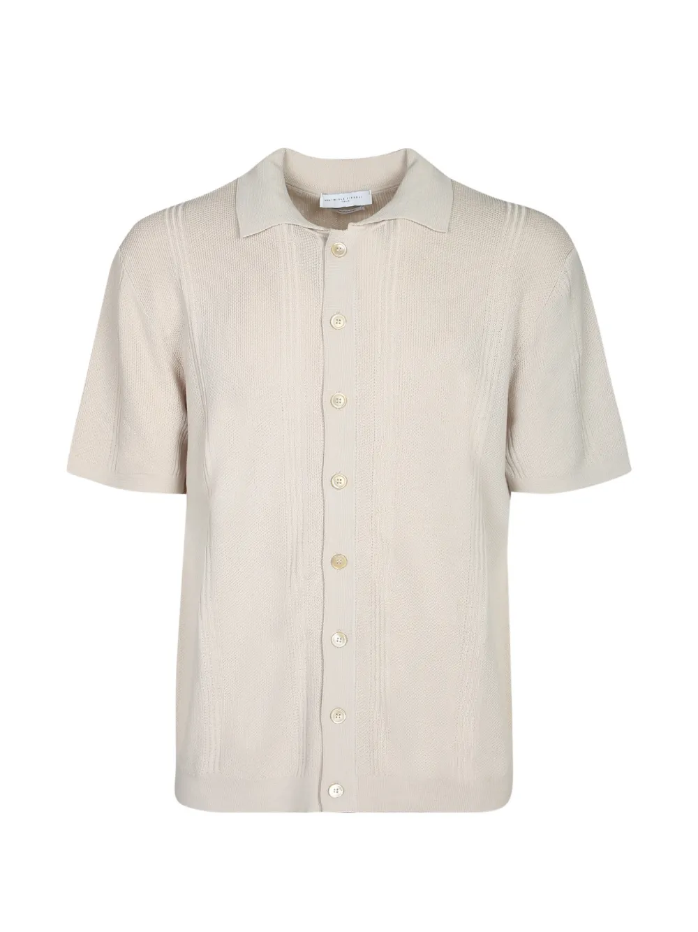 Daniele Fiesoli ribbed short-sleeved cardigan - Toni neutri