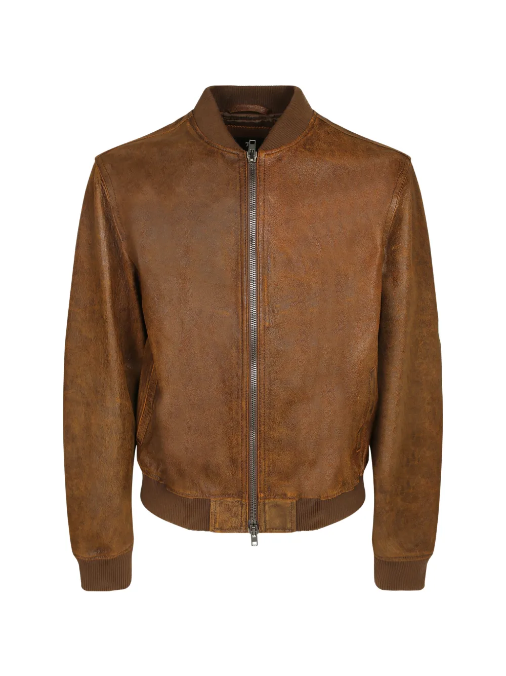 7 For All Mankind distressed-effect jacket - Marrone
