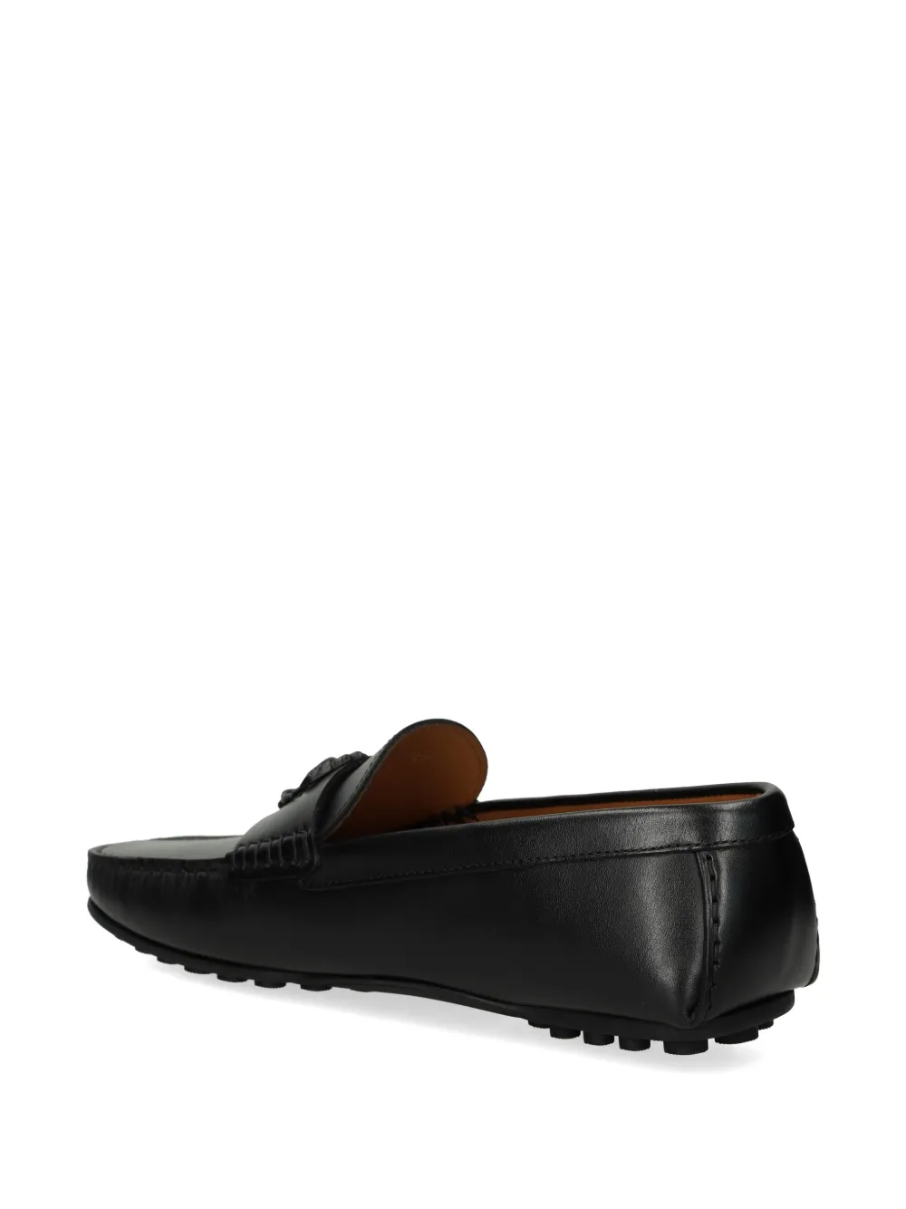 Roberto Cavalli logo-plaque loafers Zwart