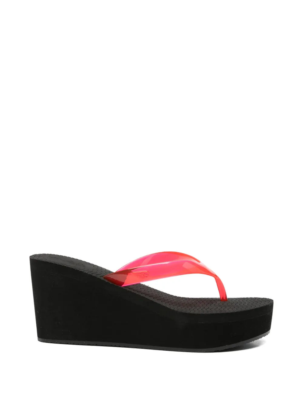 Ancient Greek Sandals Etheria wedge flip-flops Zwart