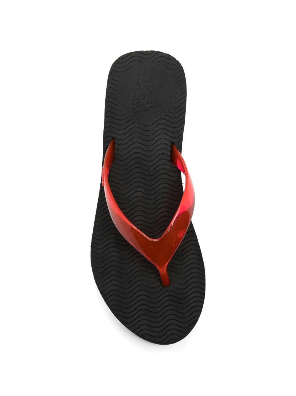 Ancient Greek Sandals Etheria wedge flip-flops Zwart