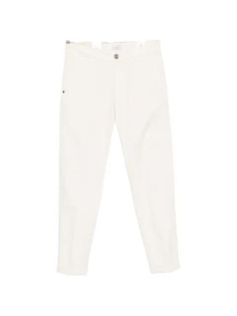 Re-Hash Mucha pressed-crease turn-up-hem trousers