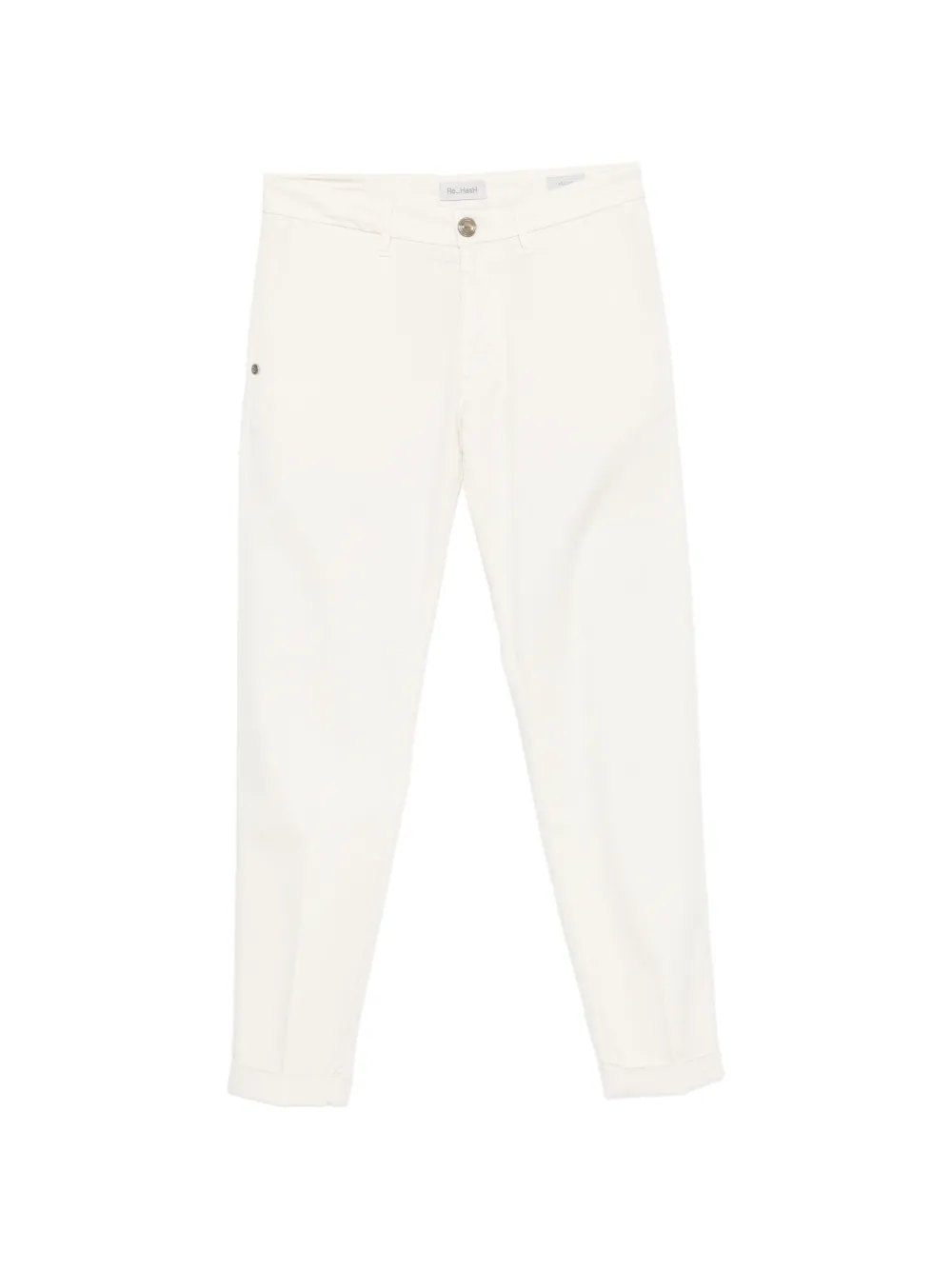 Re-Hash Mucha pressed-crease turn-up-hem trousers - Toni neutri