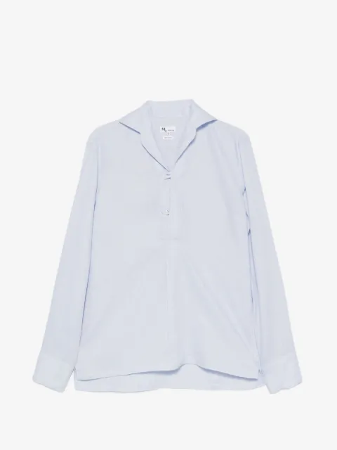 Doppiaa spread-collar button-fastening shirt