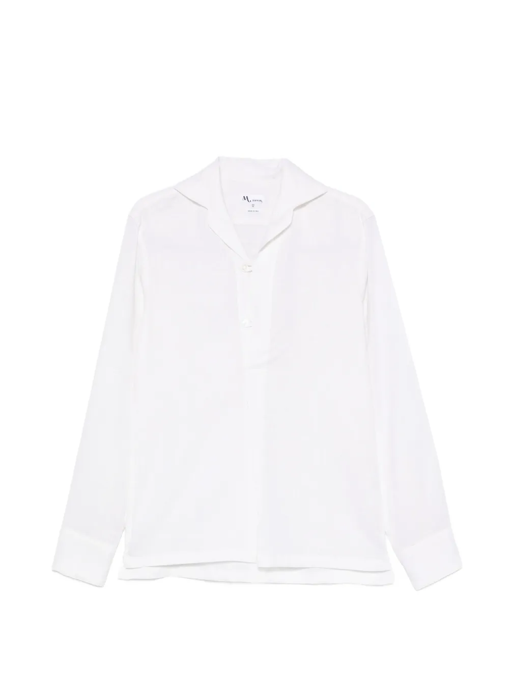 Doppiaa Long-sleeve Spread-collar Shirt In Brown