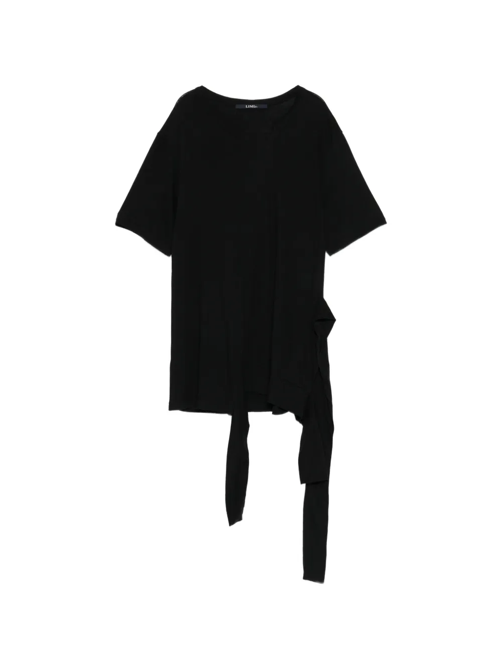 Limi Feu asymmetric jersey T-shirt - Schwarz