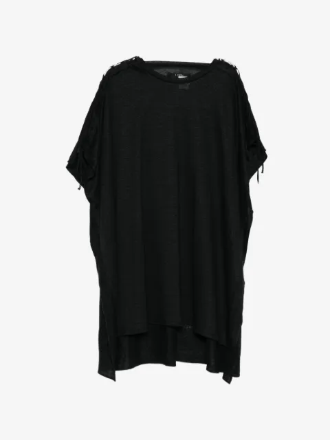 Limi Feu lace-up asymmetric T-shirt