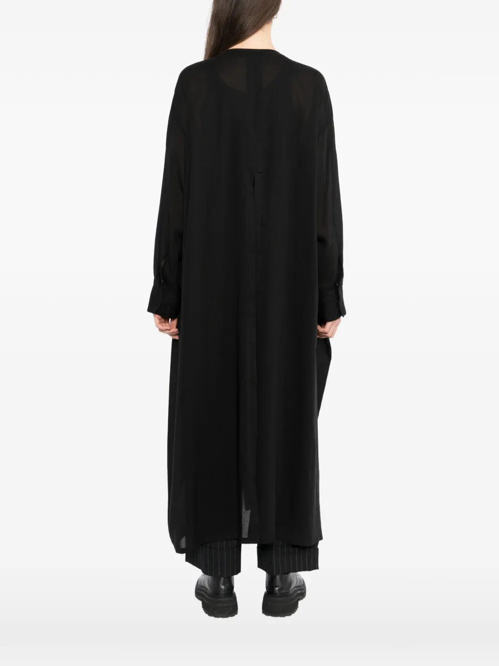 Yohji Yamamoto Jas met lammy-effect Zwart
