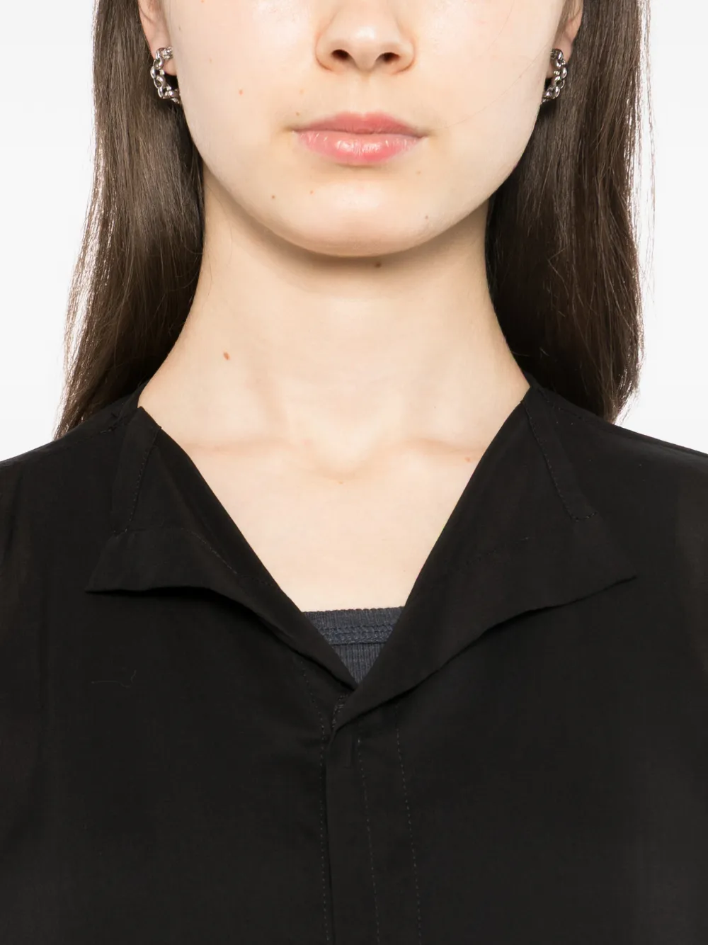 Yohji Yamamoto Jas met lammy-effect Zwart