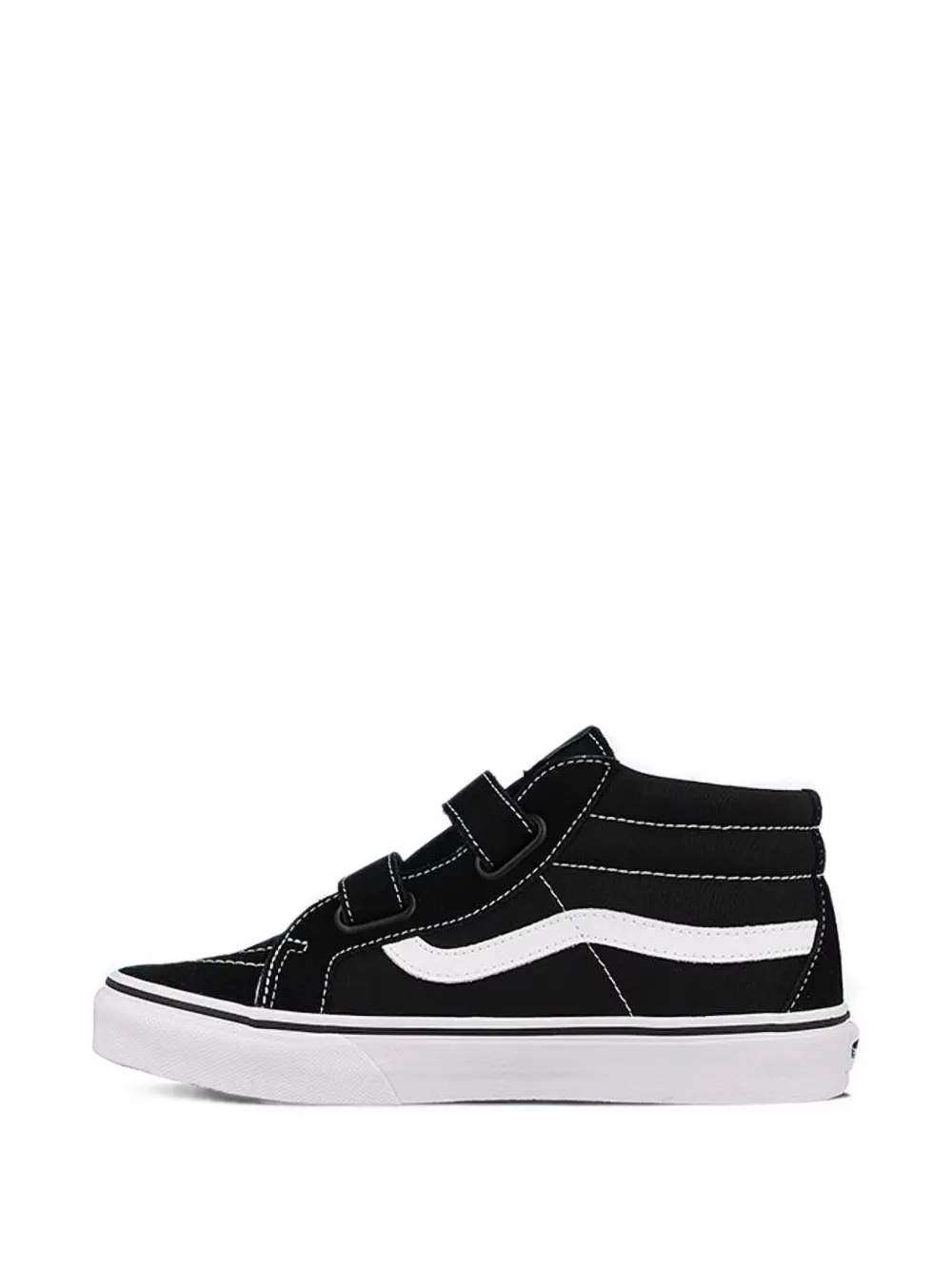 Vans Kids Sk8-Mid Reissue V touch-strap sneakers Zwart