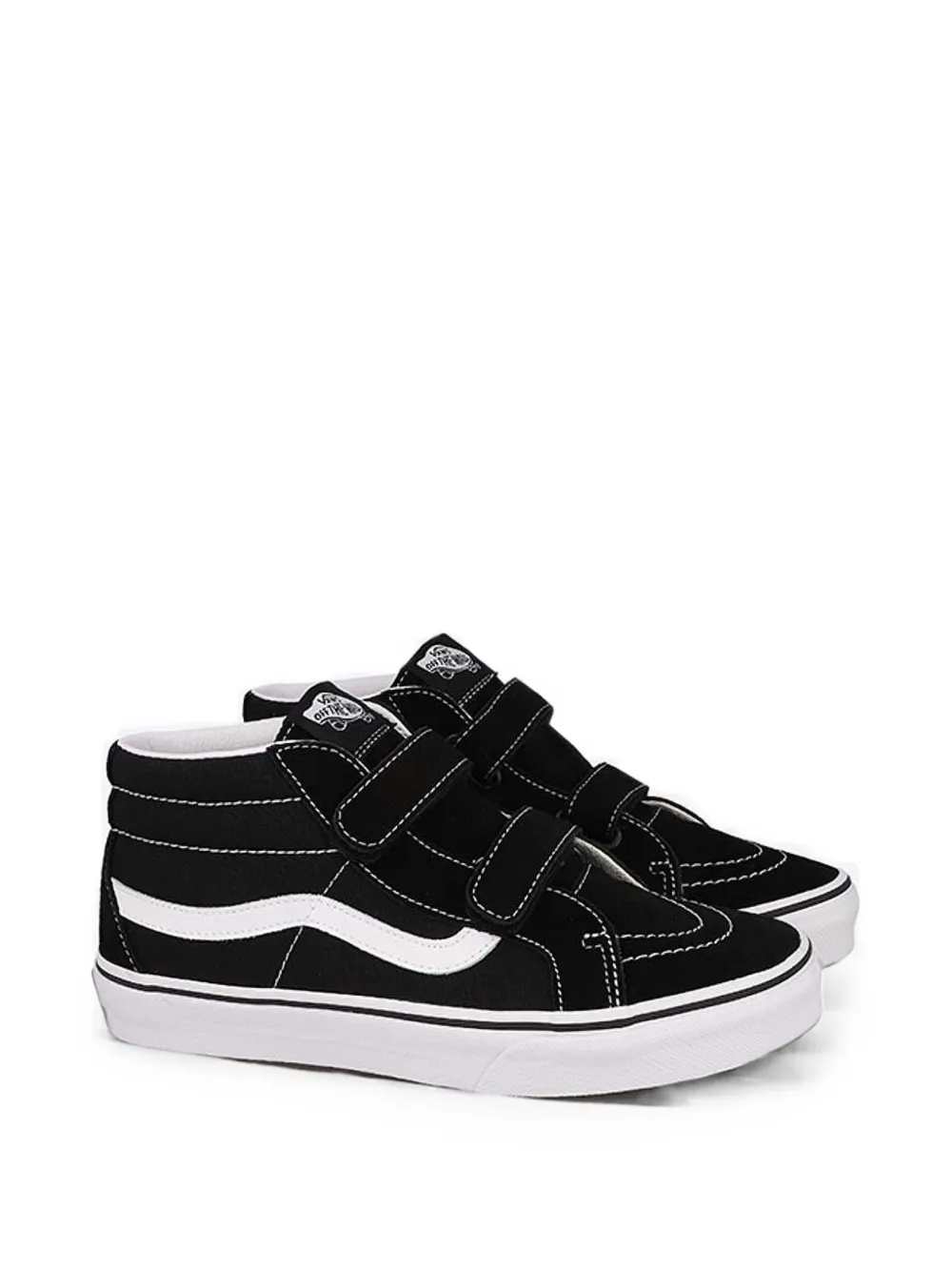 Vans Kids Sk8-Mid Reissue V touch-strap sneakers Zwart
