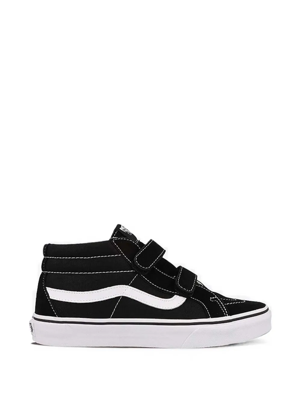 Vans Kids Sk8-Mid Reissue V touch-strap sneakers Zwart