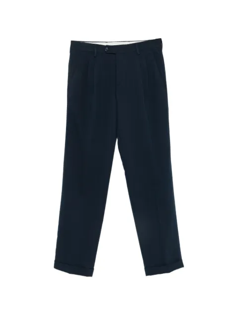 officina sartoriale pleated turn-up trousers