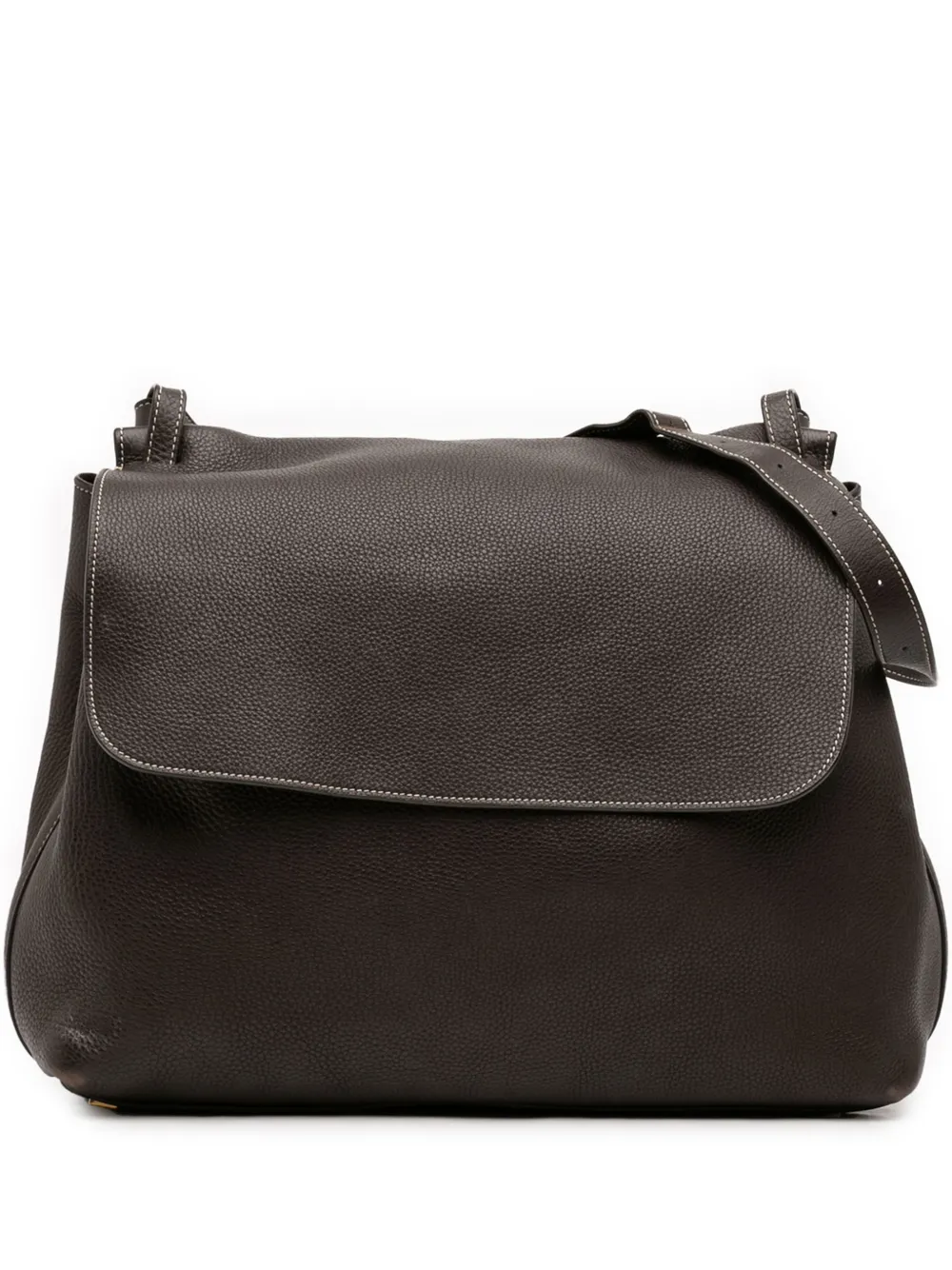 The Row Pre-Owned 2000-2026 Leather shoulder bag - Marrone