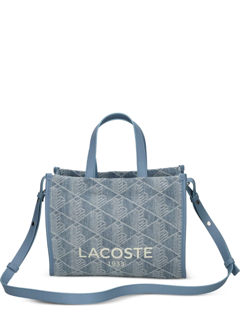 Lacoste small Heritage tote bag - Blu