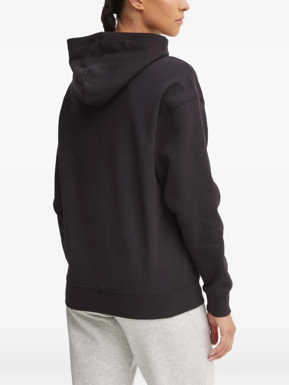 PUMA Hoodie met geborduurd logo Zwart