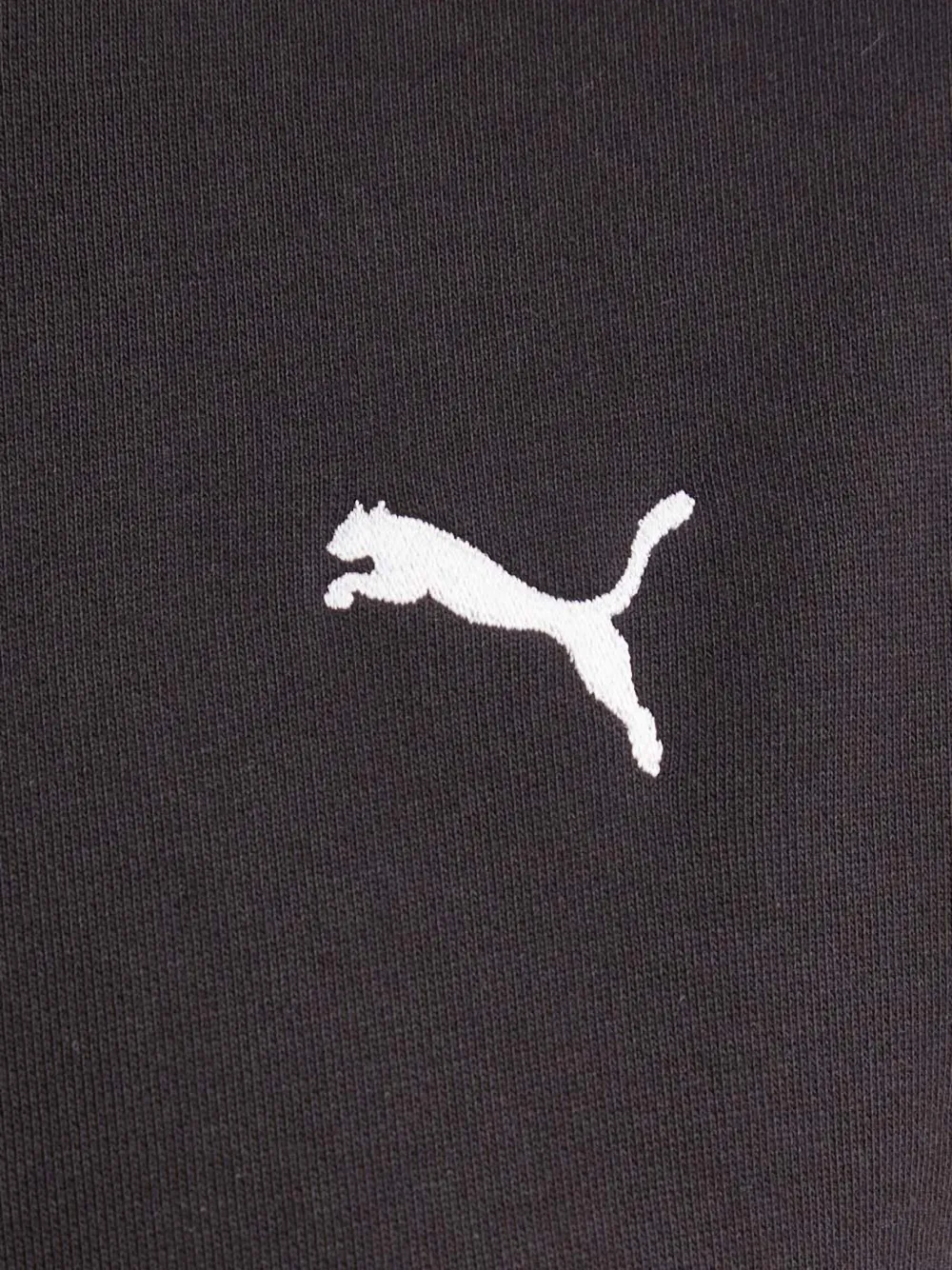 PUMA Hoodie met geborduurd logo Zwart