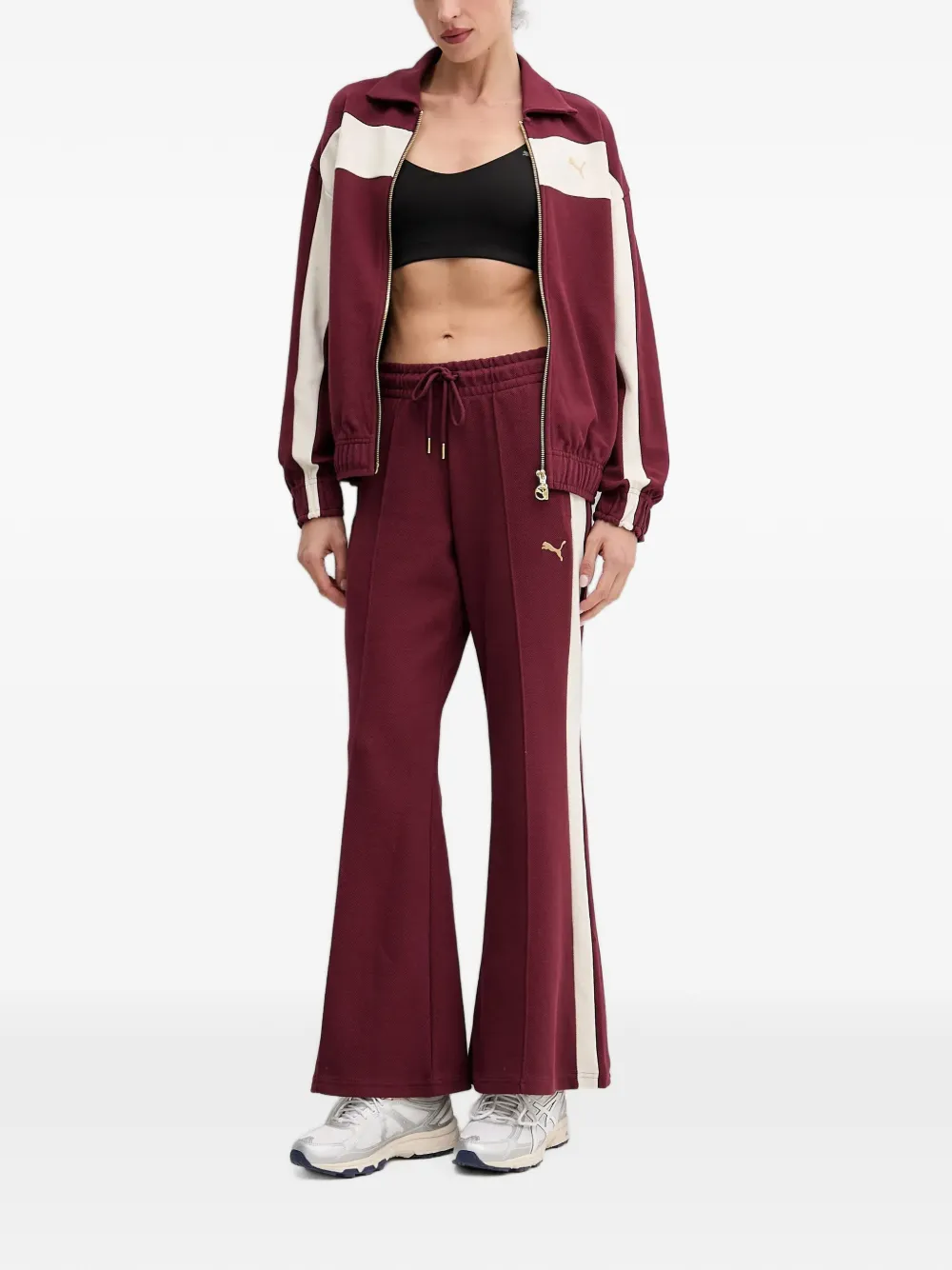 PUMA Trainingsbroek met zijstreep Rood