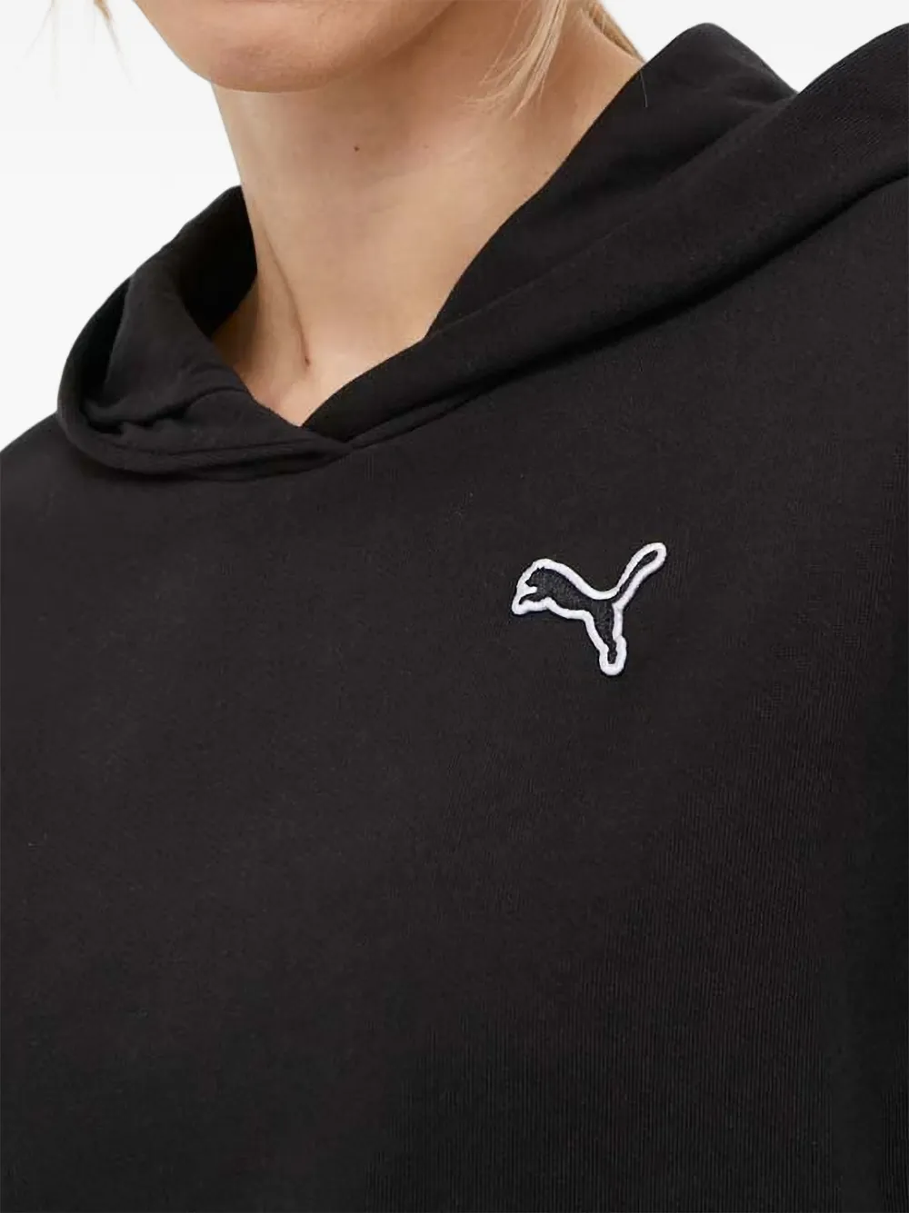 PUMA Better Essentials hoodie met geborduurd logo en buidelzak Zwart