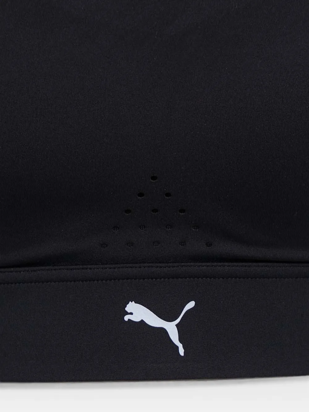 PUMA PWRbreathe Run racerback bh met geperforeerde details Zwart