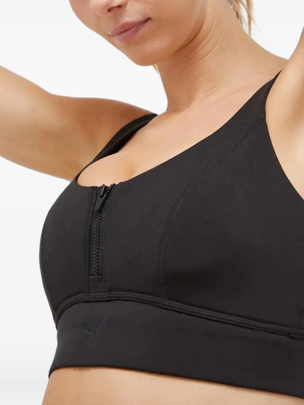 PUMA Eversculpt Uplift sport-bh met rits Zwart