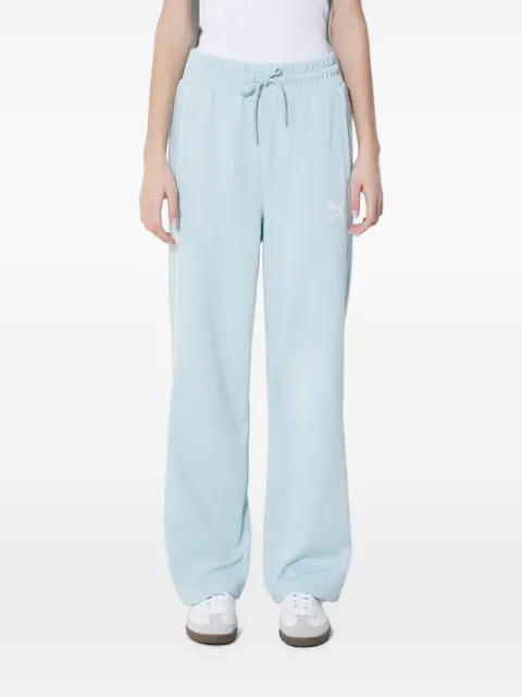PUMA logo-embroidered side-stripe track pants
