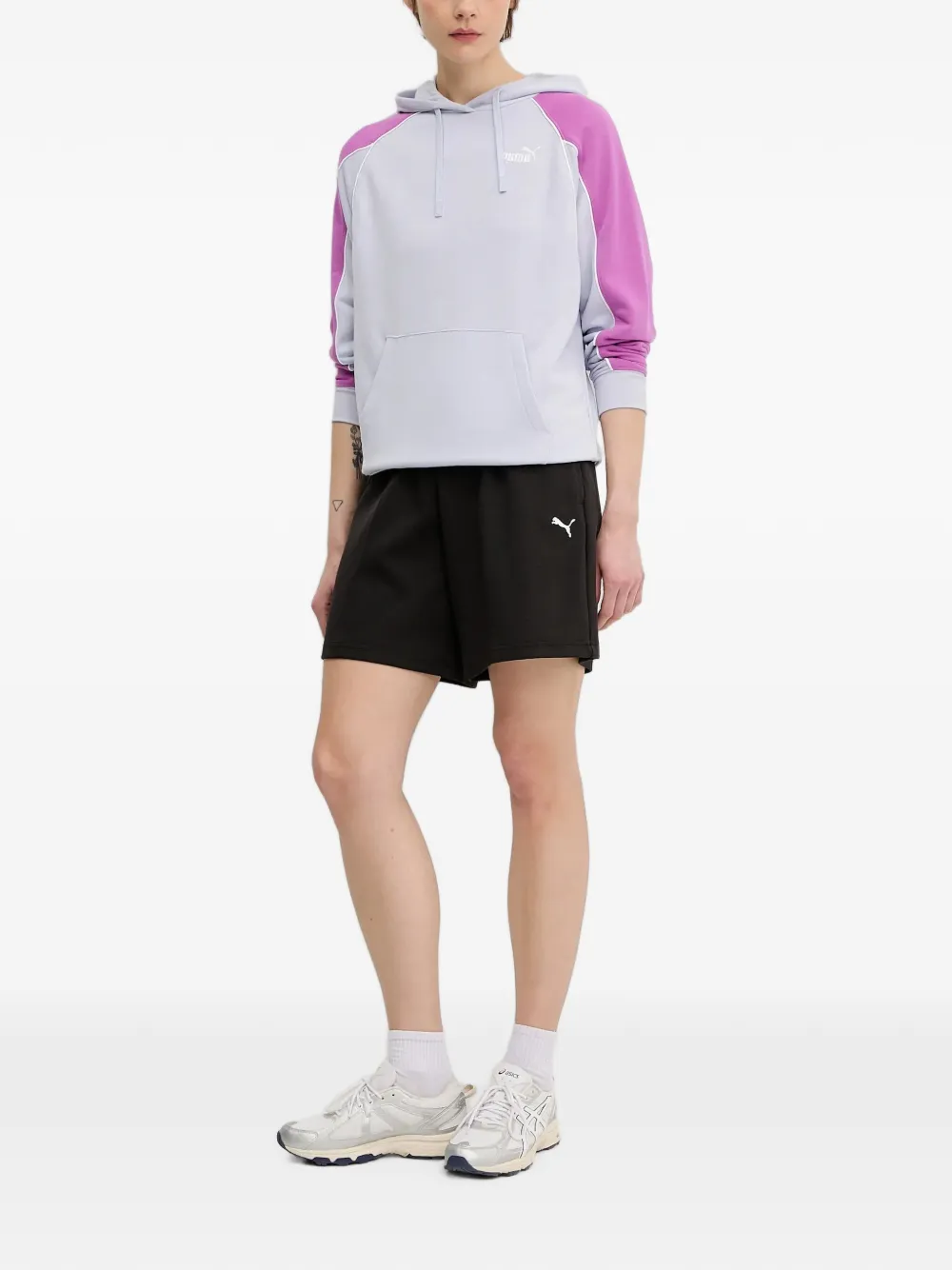 PUMA Hoodie met raglan-mouwen en logoprint Blauw
