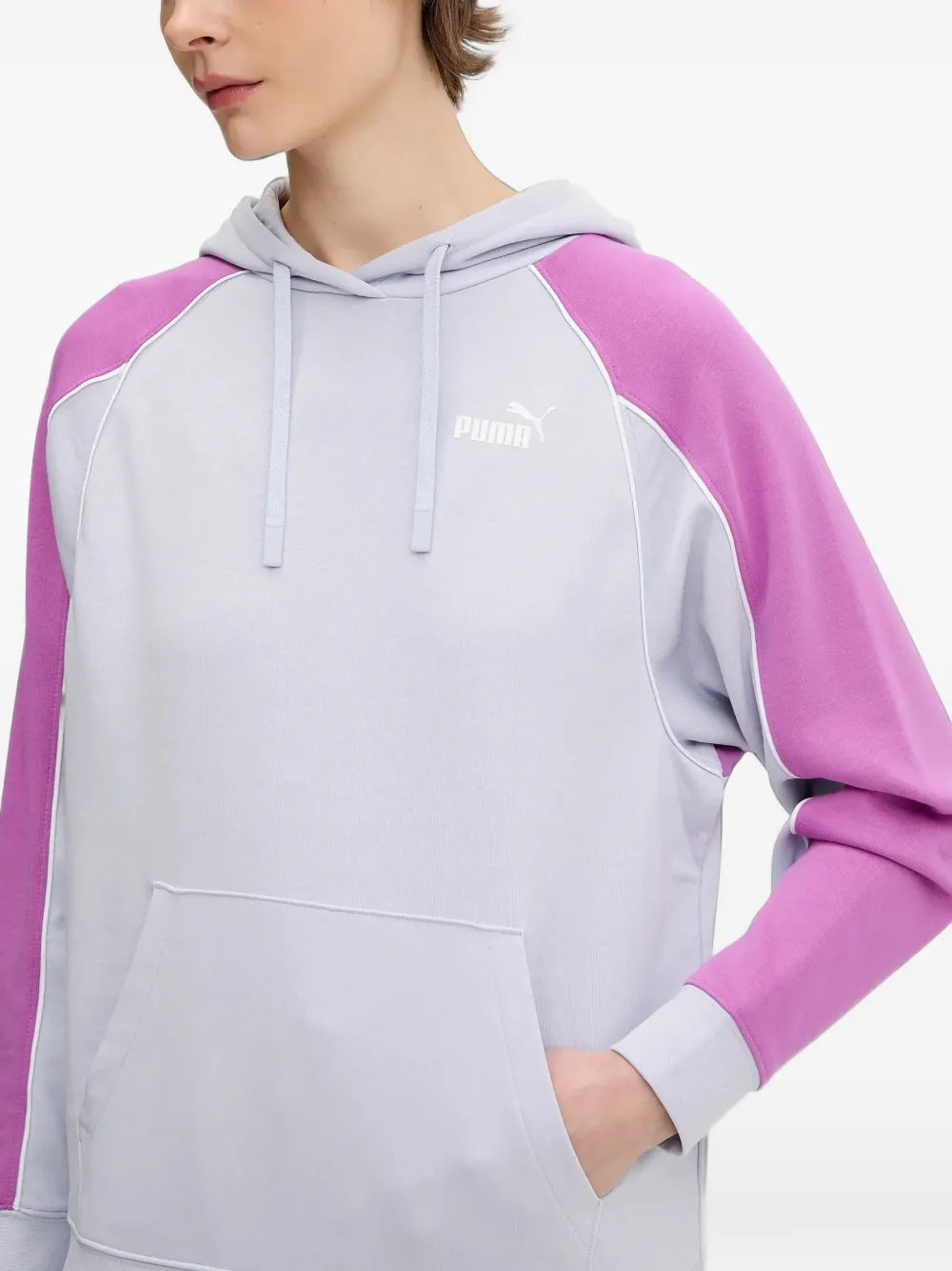 PUMA Hoodie met raglan-mouwen en logoprint Blauw