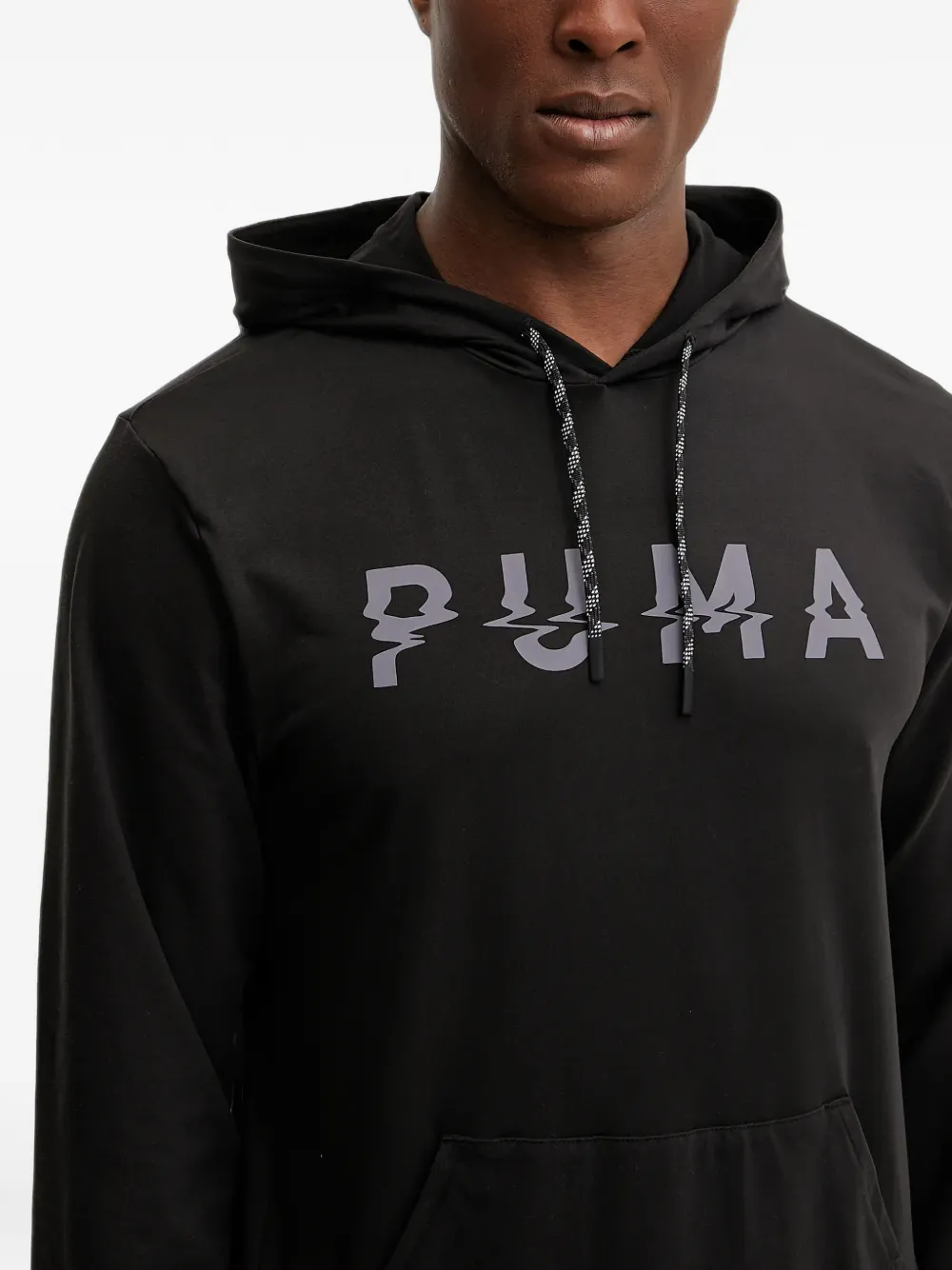 PUMA Cloudspun hoodie met logo-print Zwart