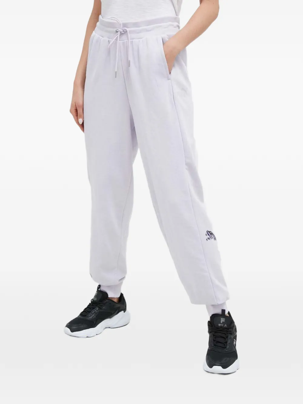 PUMA logo-print drawstring track pants - Viola
