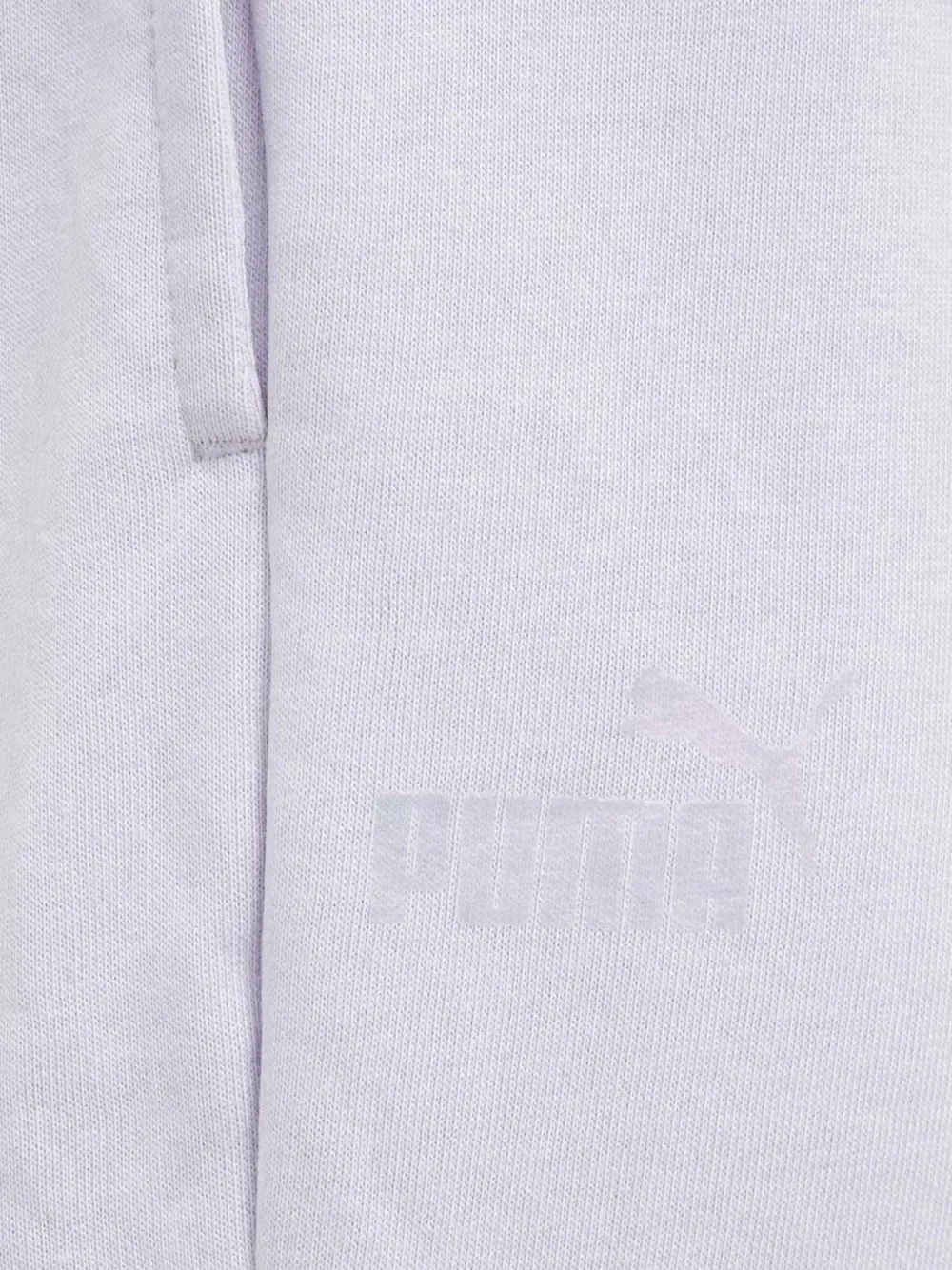 PUMA Trainingsbroek met logoprint Paars