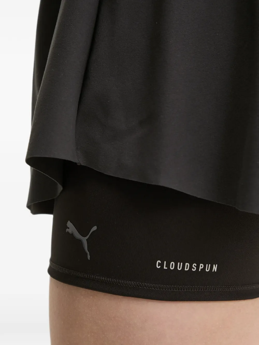 PUMA Cloudspun jurk met open achterkant Zwart