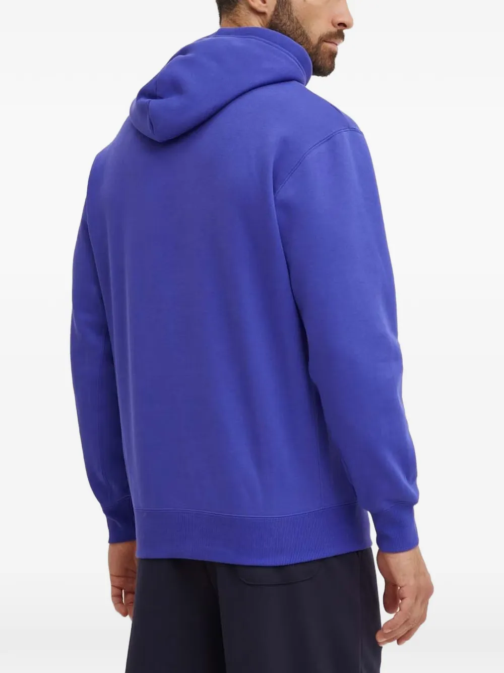 PUMA Classics logo-print drawstring hoodie Paars