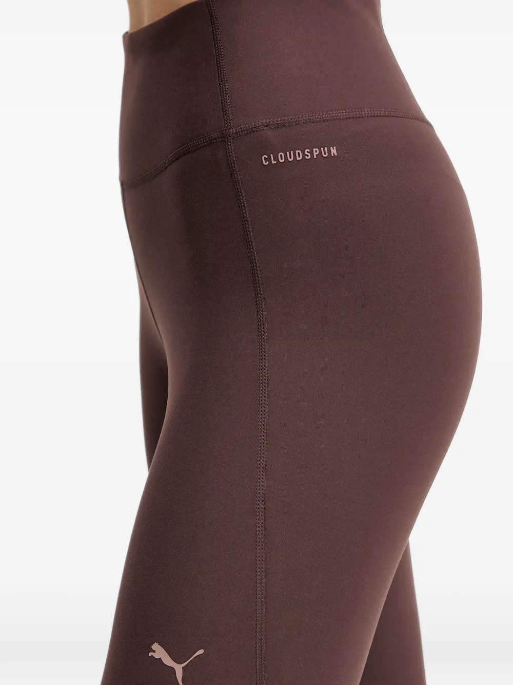PUMA Cloudspun legging met logo-print Bruin