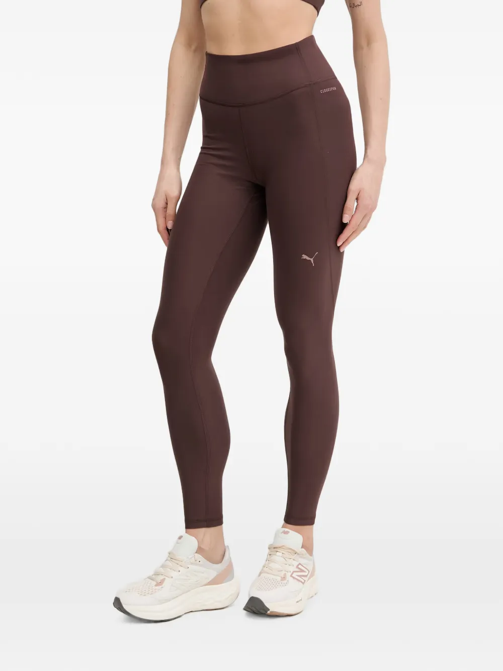 PUMA Cloudspun legging met logo-print Bruin