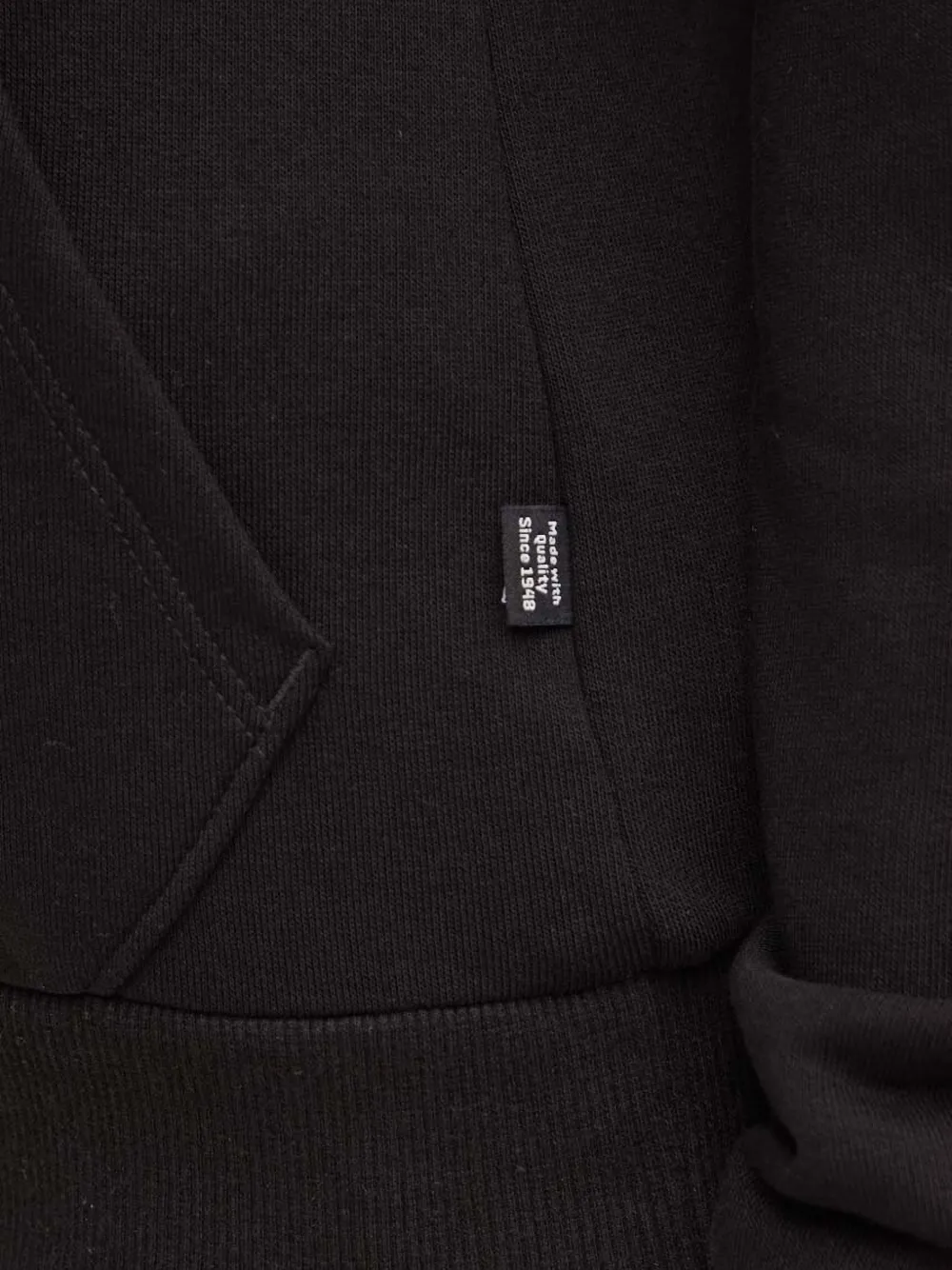 PUMA Hoodie met logoprint en trekkoord Zwart