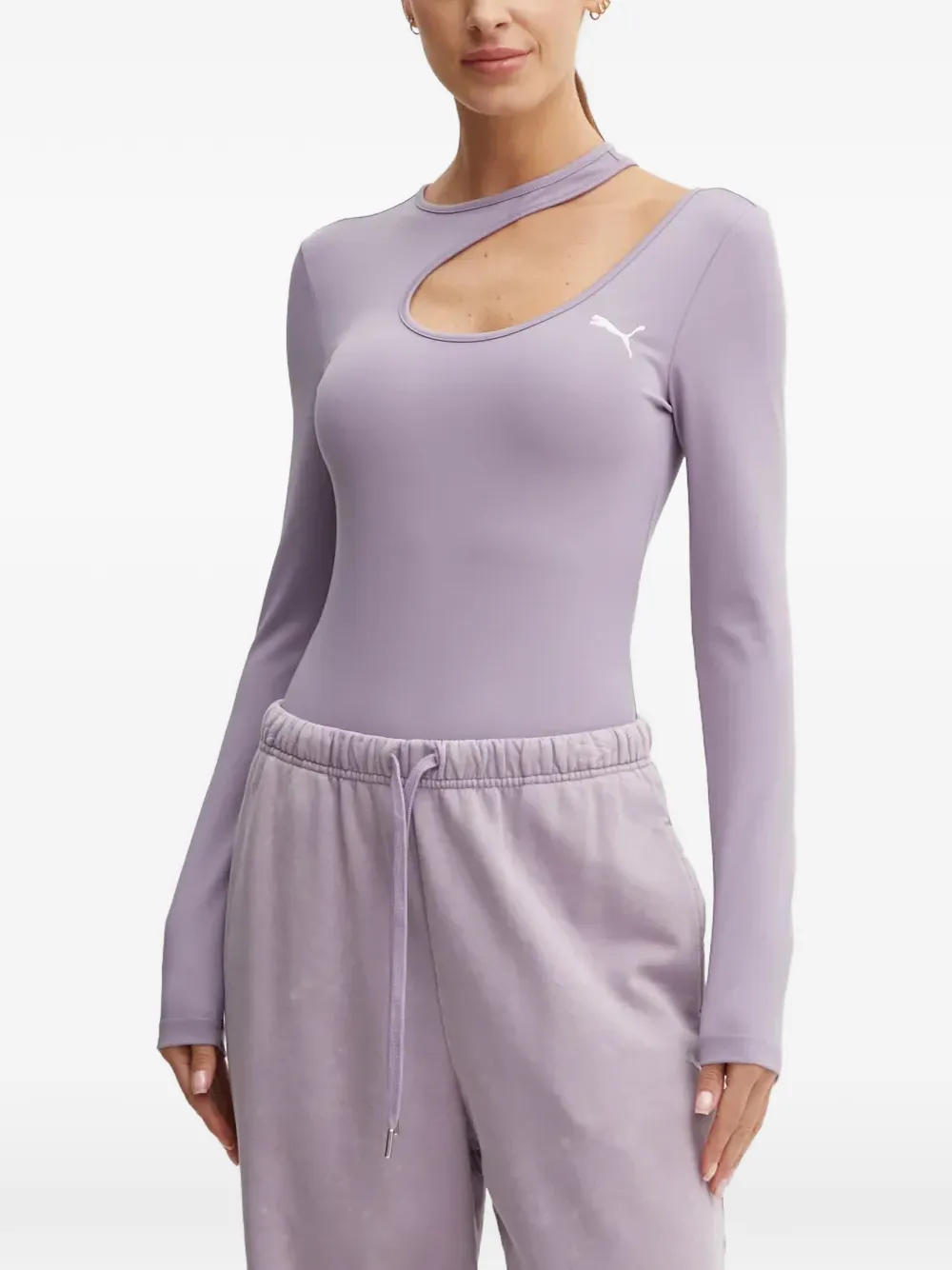 PUMA cut-out long-sleeve bodysuit - Viola